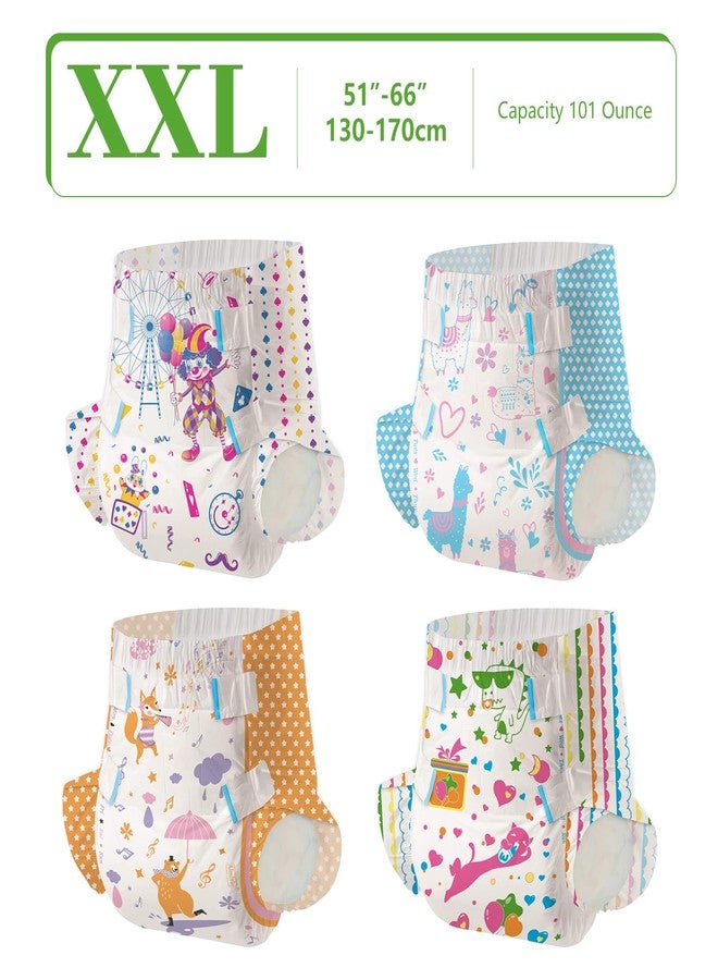 Aimisin Adult Printed Diapers,XX-Large-Uncle Clown, 7 Pieces for Men and Women - Leak Protection Heavy Absorbency Protection Diapers - Image 3